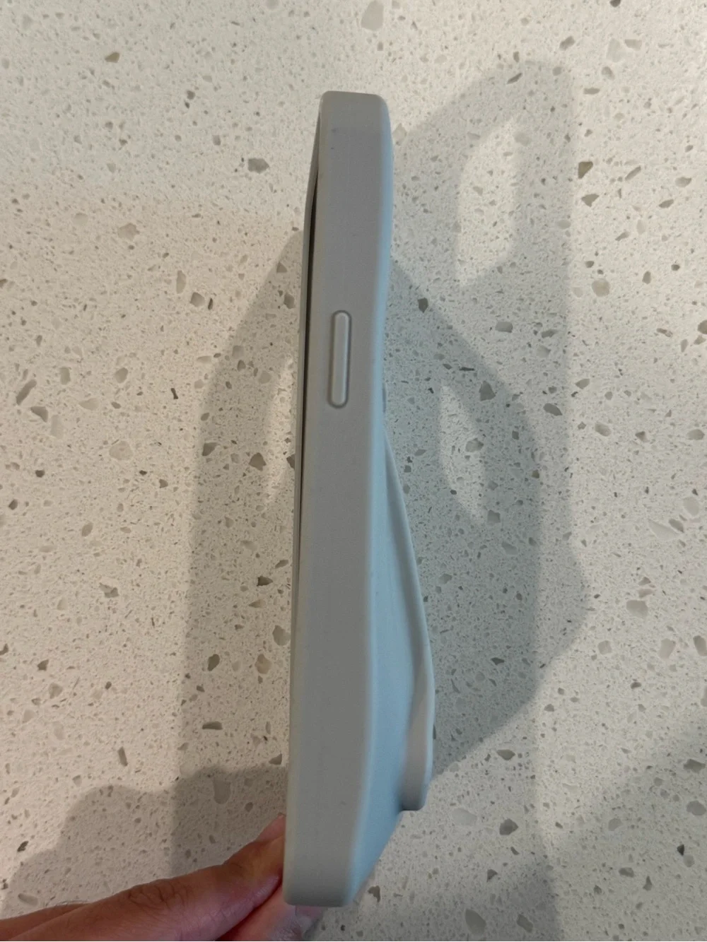 RHODE Light Gray Silicone iPhone Case with Built-In Loop